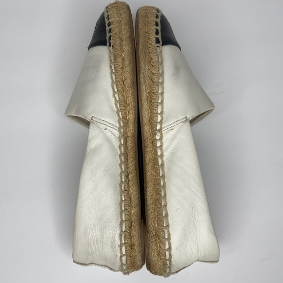 Tory Burch Flat Leather Logo Espadrilles Shoes Women’s Size 6 - Picture 10 of 16